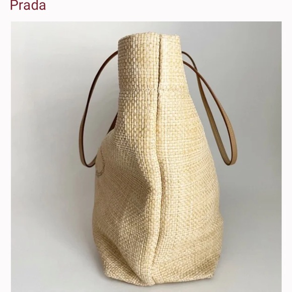 PRADA Paglia Raffia Straw Tote Small Bag Exclusive - Picture 2 of 4